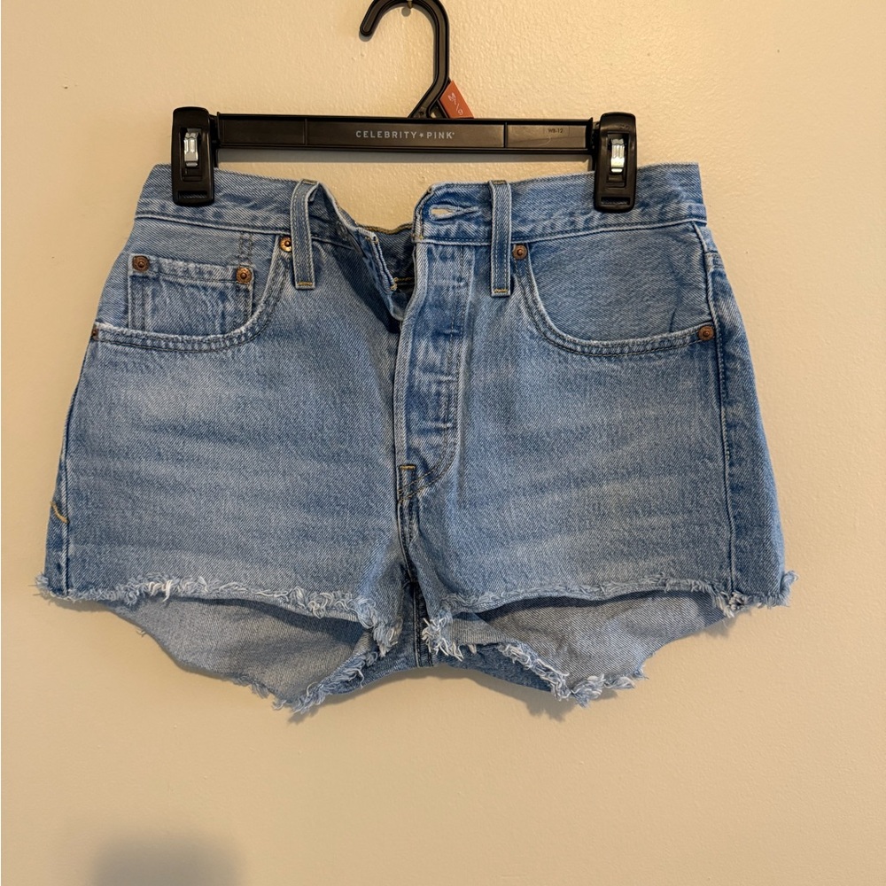 Levi's Light Blue Jean Shorts